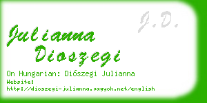 julianna dioszegi business card